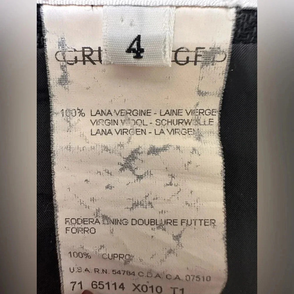 Giorgio Armani Le Collezioni Gruppo Wool Pencil Straight Skirt Womens 4 - Picture 8 of 11